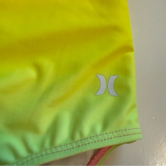 Hurley Rainbow Ombre Girls Strappy All Over Print One Piece Swimsuit Size 14 - Picture 4 of 9